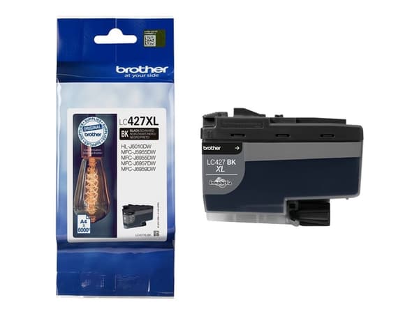 Brother LC427XLBK - Hög kapacitet - svart - original - bläckpatron - för Brother HL-J6010DW, MFC-J5955DW, MFC-J6955DW, MFC-J6957DW