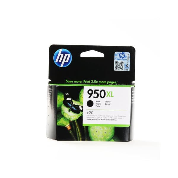 HP 950XL, alkuperäinen riittoisa musta mustekasetti