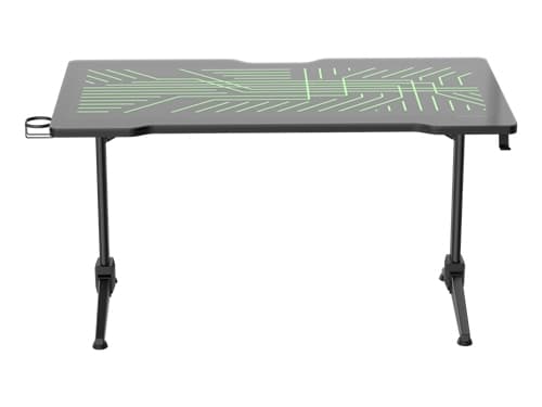 DT420 RGB gaming desk, tempered glass, cable management