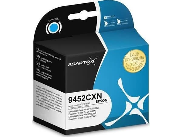 Asarto Muste Epson 9452CXN | C13T945240 | 66ml | syaani