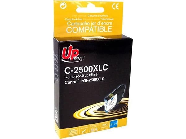 UPrint-blekk UPrint-kompatibelt blekk / blekk med PGI 2500XL, cyan, 21ml, C-2500XLC, høy kapasitet, for Canon MAXIFY iB4050, MB5050, MB5350