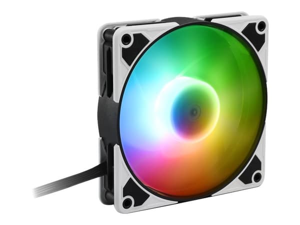 Sharkoon SilentStorm - Kabinettvifte - PWM, RGB - 120 mm Gjennomsiktig