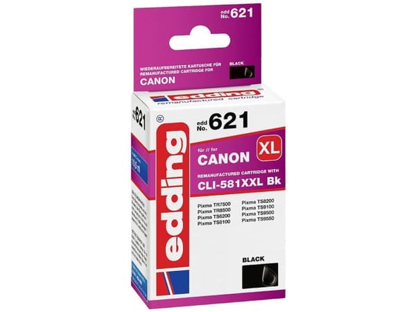 Edding EDD-621, Foto sort, 10,5 ml, 1 stykker, Enkeltpakke