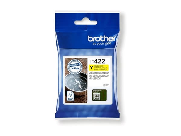 Brother LC-422Y blekkpatron 1 stykker Original Gult