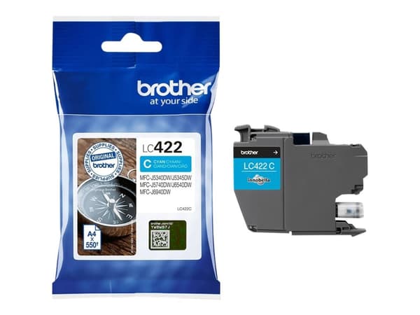 Brother LC422C - Cyan - original - blekkpatron