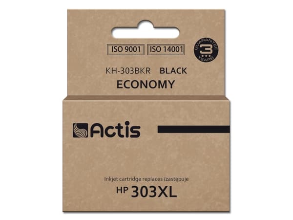Actis KH-303BKR, Kompatibel, Sort, HP, HP ENVY Photo: 6220, 6230, 6234, 7130, 7134, 7830, 7221. HP: 303., 600 sider, Høyt (XL) utbytte