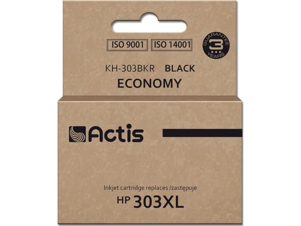 Actis KH-303BKR, Kompatibel, Sort, HP, HP ENVY Photo: 6220, 6230, 6234, 7130, 7134, 7830, 7221. HP: 303., 600 sider, Høyt (XL) utbytte