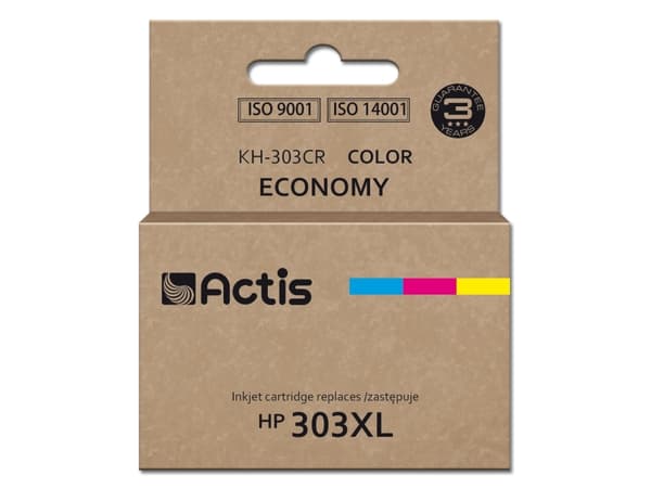 Actis KH-303CR, Kompatibel, Cyan, Magenta, Gul, HP, HP ENVY Photo: 6220, 6230, 6234, 7130, 7134, 7830, 7221. HP: 303. HP Envy Inspire: 7920e., 415 si