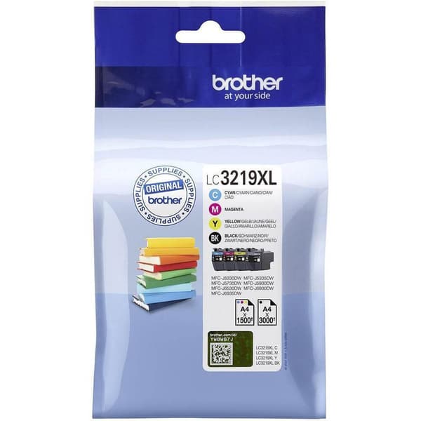 Blekk Multipak LC3219XLVALDR Høy Kapasitet Svart/Cyan/Magenta/Gul