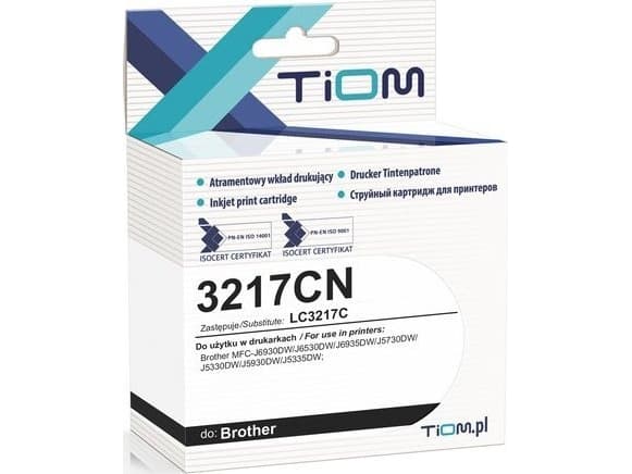 Tiom blekk Tiom blekk for Brother 3217CN | LC3217C | 15 ml | cyan