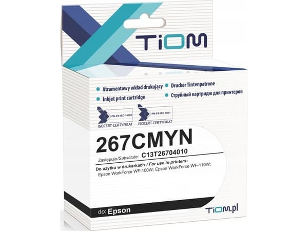 Tusz Tiom Tusz Tiom do Epson 267CMYN | C13T26704010 | 7ml | farge