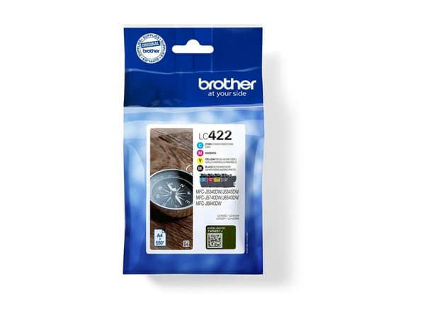 Brother LC422 Multipack - 4-pack - svart, gul, cyan, magenta - original - blekkpatron