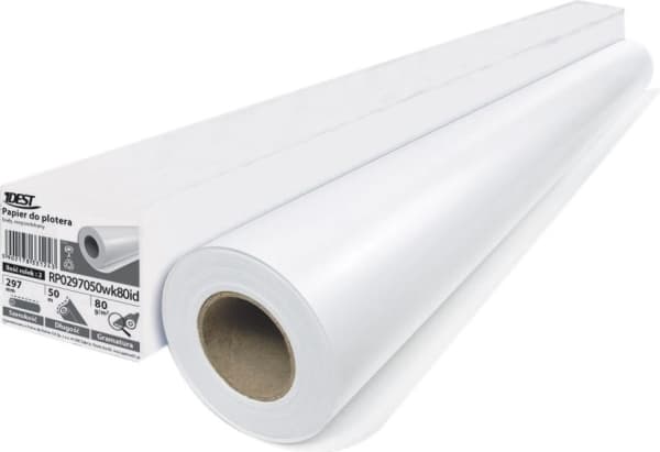 Idest Plotterpapper 914mm 50m 80G 1rulle (rp0914050wk80)