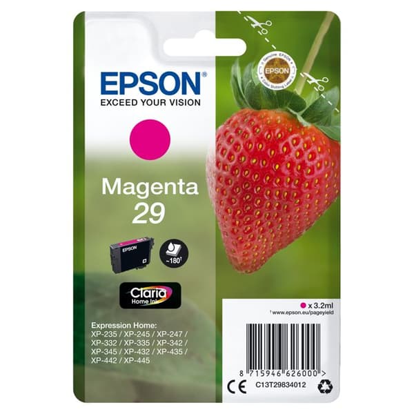 EPSON 29 bläckpatron - Magenta - Claria Home Ink - 3,2 ml
