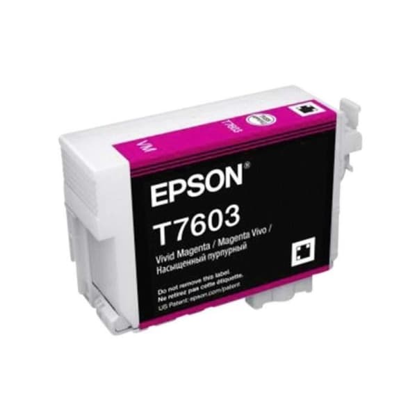 EPSON T7603 Vivid Magenta bläckpatron - Orca - Ultra Chrome HD Vivid - 25,9 ml - Surecolor SC-P600