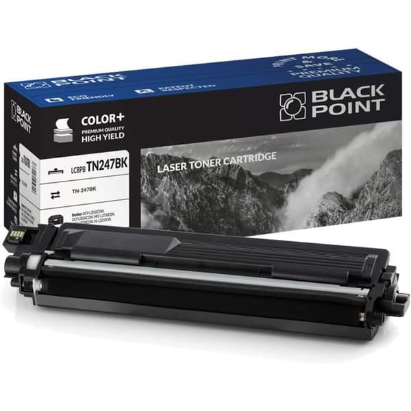 Kompatibel svart toner - Black Point - TN-247BK - 3000 sidor - Brother-skrivare - Paket med 1