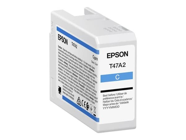 EPSON Singlepack Cyan T47A2 UltraChrome Singlepack Cyan T47A2 UltraChrome Pro 10 bläck 50ml