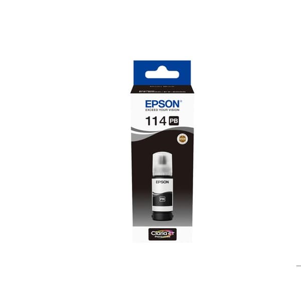 Epson Botella Tinta Ecotank 114 Negro Foto 70ml