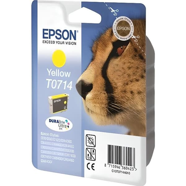 EPSON Cartridge T0714 - Cheetah - Gul