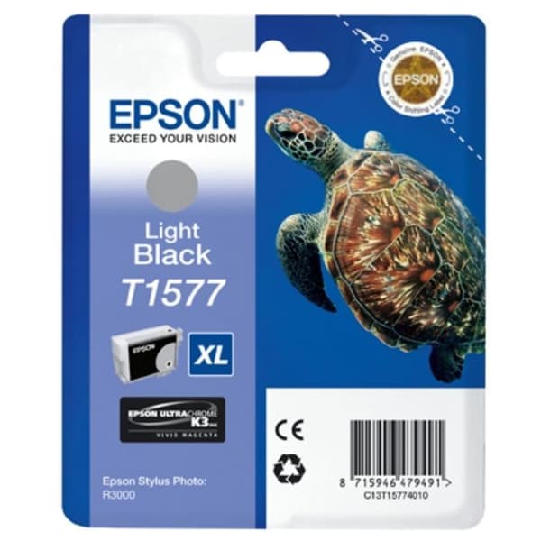 Epson T1577 XL Turtle Grey bläckpatron