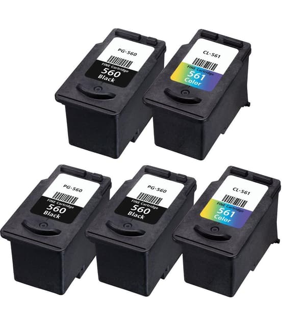 Kompatibel - Canon PG-560/CL-561 XL combo pack 5 stk bläckpatron (84 ml)