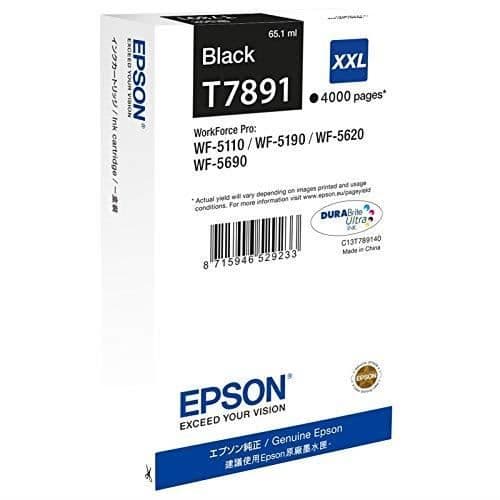 Bläckpatron - EPSON - WF5110WF - Svart - Kompatibel - 4000 sidor