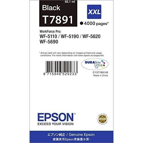 Bläckpatron - EPSON - WF5110WF - Svart - Kompatibel - 4000 sidor