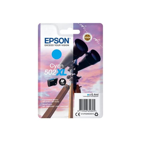 EPSON 502XL bläckpatron - 6,4 ml - hög kapacitet - Cyan