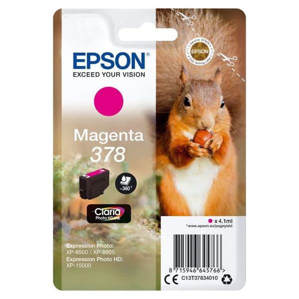 Epson 378 magenta bläckpatron - Claria Photo HD Ink - XP-15000/XP-8500/XP-8505