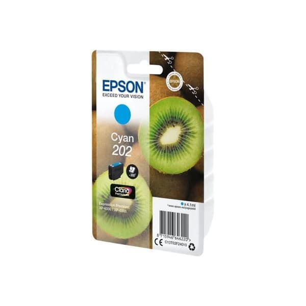 Original EPSON 202 bläckpatron - Cyan - 4,1 ml - för Expression Home XP-202