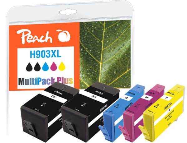 Peach PI300-865, Korkea (XL) värintuotto, 25 ml, 12 ml, 995 sivua, 5 kpl, Kertapakkaus