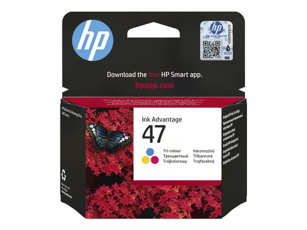 HP 47 - 14 ml - färg (cyan, magenta, gul) - original - Ink Advantage - bläckpatron