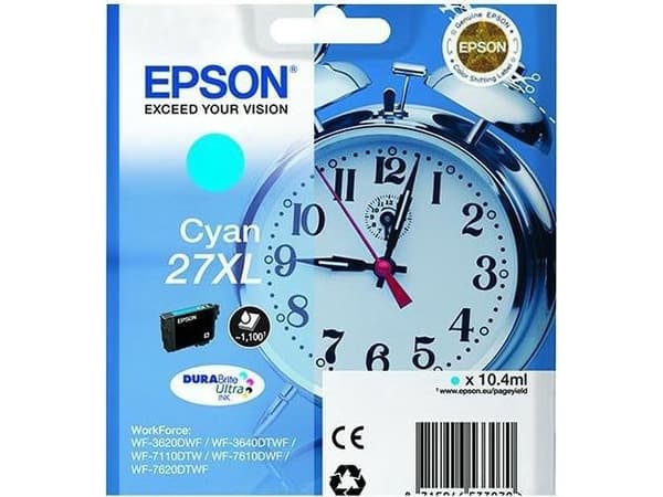 Epson Ink Epson Ink Wf3620 T2712 Xl Cyan 10,4 Ml 27Xl