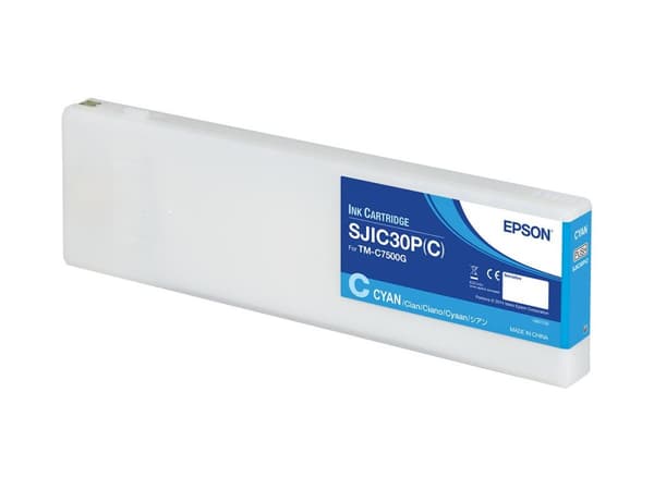 Epson SJIC30P(C): Blækpatron til ColorWorks C7500G (cyan)