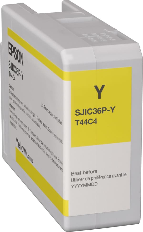 Epson SJIC36P(Y) - 80 ml - gul - original - bläckpatron - för ColorWorks CW-C6000Ae, CW-C6000Pe, CW-C6500Ae, CW-C6500Pe