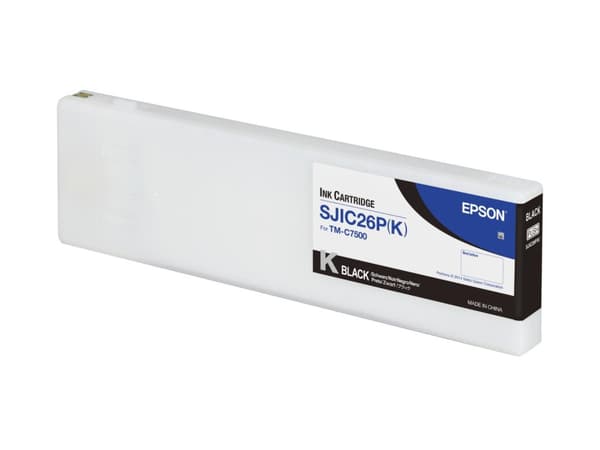 Epson SJIC26P(C) - 295,2 ml - svart - original - bläckpatron - för ColorWorks TM-C7500
