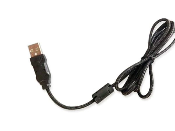 Conceptronic DJEBBEL03B 7D USB-spelmus, justerbar upp till 7200 DPI, 7 programmerbara knappar (endast Windows), högkänslig IC-sensor, gummerad yta, 1,