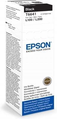 Epson T6641 - 70 ml - svart - original - bläckpåfyllning - för Epson L386; EcoTank ET-2600, 2650; EcoTank ITS L3050, L3060, L3070; Uttryck ET-2600