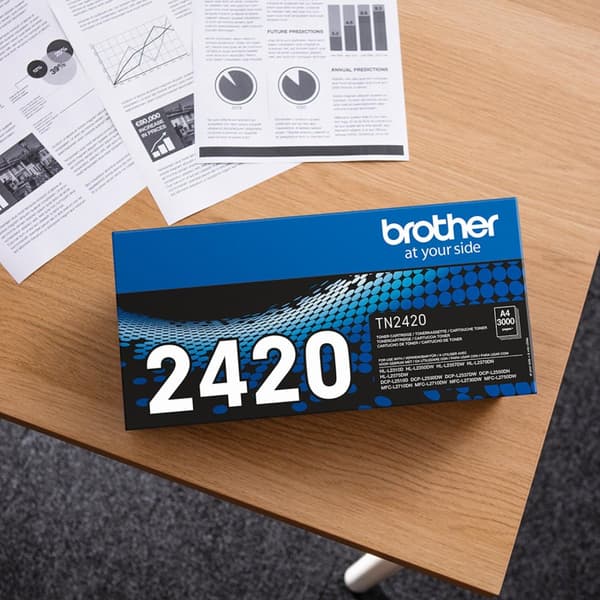 Brother TN-2420 - High Yield - Svart - Original - Tonerkassett