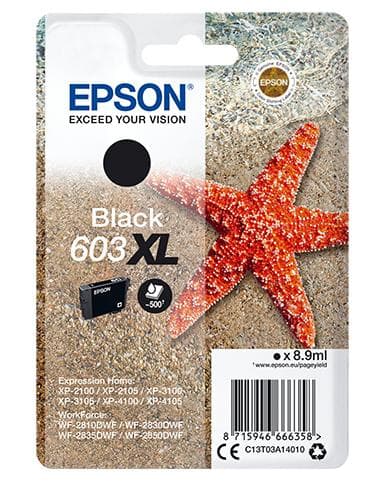 Epson 603XL - Bläckpatron / Svart