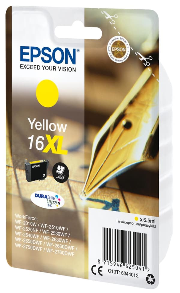 Epson 16XL - Gul - Bläckpatron (C13T16344012)