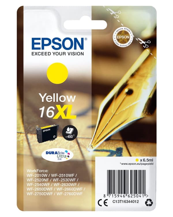 Epson 16XL - Gul - Blækpatron (C13T16344012)