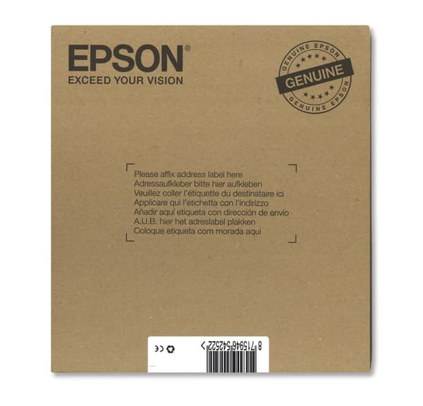 Epson T071 Easy Mail-förpackning - 4 - 23,9 ml - svart, gul, cyan, magenta - original - kartong - bläckpatron - för Stylus DX9400, SX115, SX210, SX215