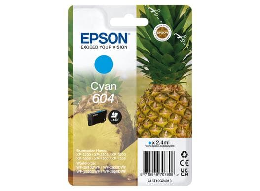 Epson C13T10G24010 604 cyan bläckpatron