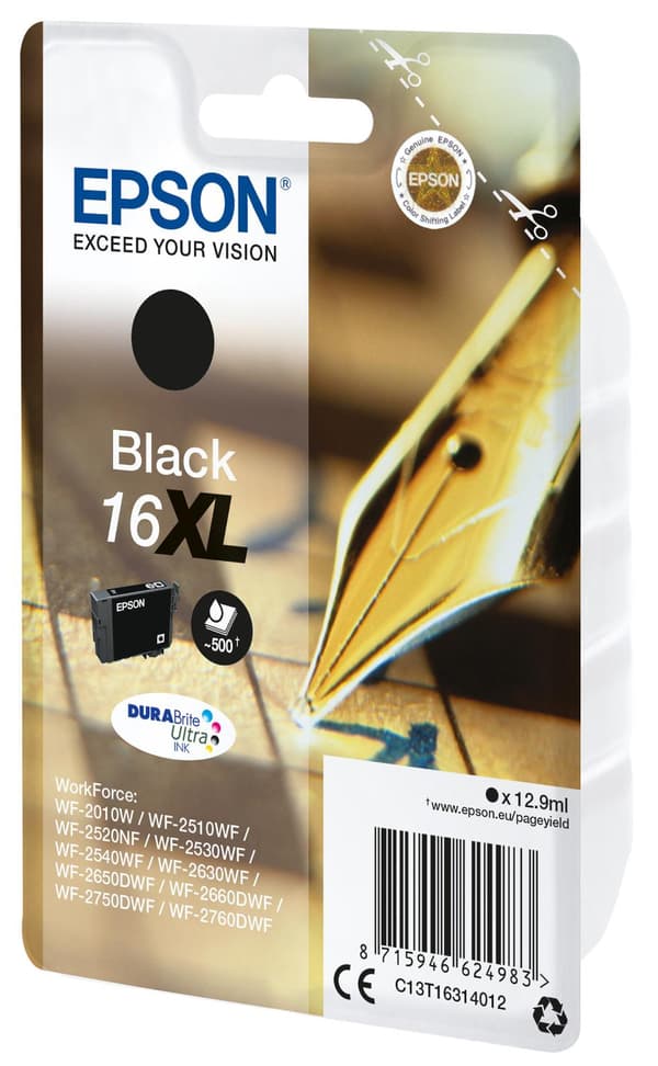 Epson 16XL - Svart - Bläckpatron (C13T16314022)