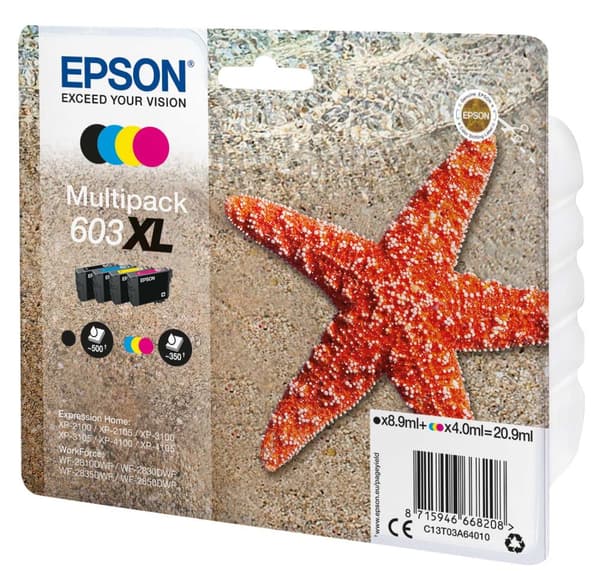 Epson Multipack 4-färgs 603XL bläck