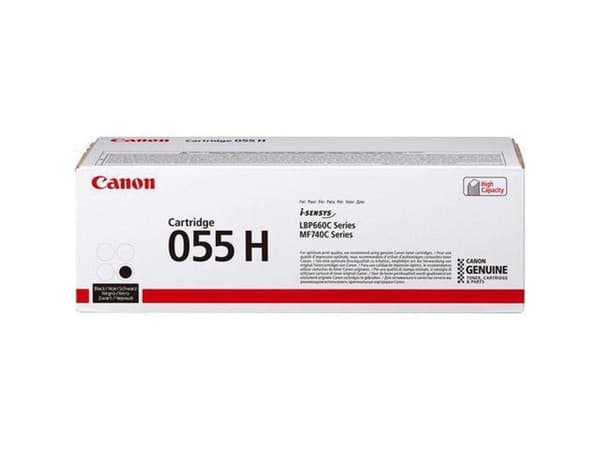 Canon 055 H - Høj kapacitet - Sort - Original - Tonerpatron - til ImageCLASS LBP664Cdw, MF745Cdw; i-SENSYS LBP663Cdw, LBP664Cx, MF742Cdw, MF744Cdw, MF