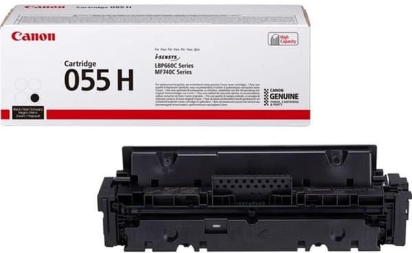 Canon 055 H - Høj kapacitet - Sort - Original - Tonerpatron - til ImageCLASS LBP664Cdw, MF745Cdw; i-SENSYS LBP663Cdw, LBP664Cx, MF742Cdw, MF744Cdw, MF