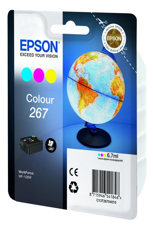 Epson 267 - gul cyan magenta - original - bläckpatron (C13T26704010)