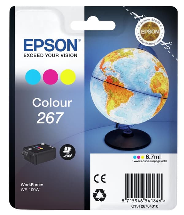 Epson 267 - gul cyan magenta - original - bläckpatron (C13T26704010)